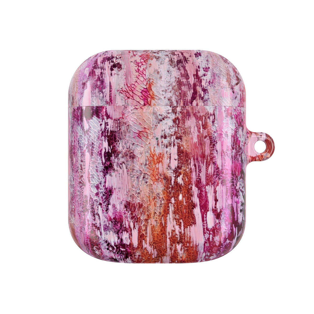 Abstract Pink Marble AirPod Case – Protective Artistic Earbud Cover