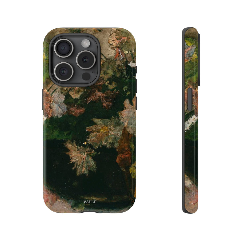 Floral Painterly Tough Phone Case — Vintage Autumn Leaves Phone Cover