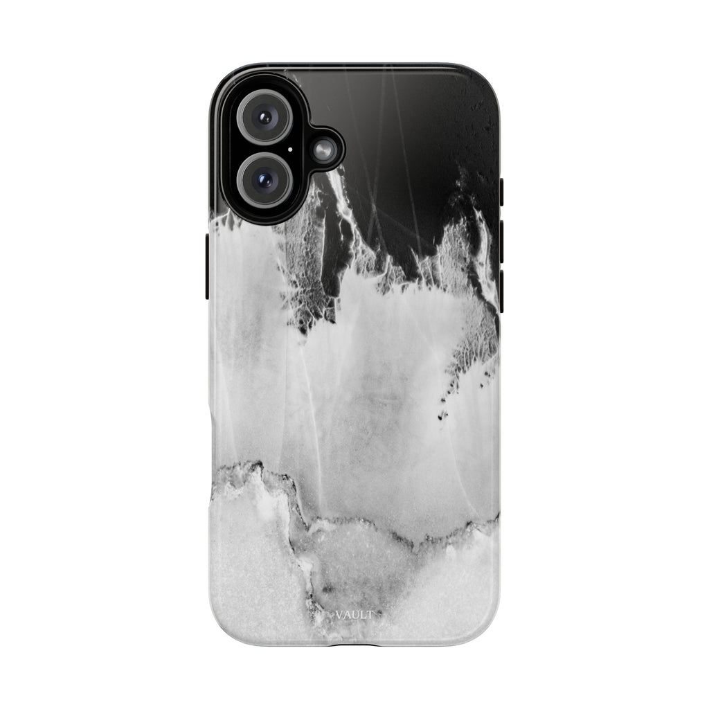 Marble Ink Tough Case — Black & White Abstract Phone Cover