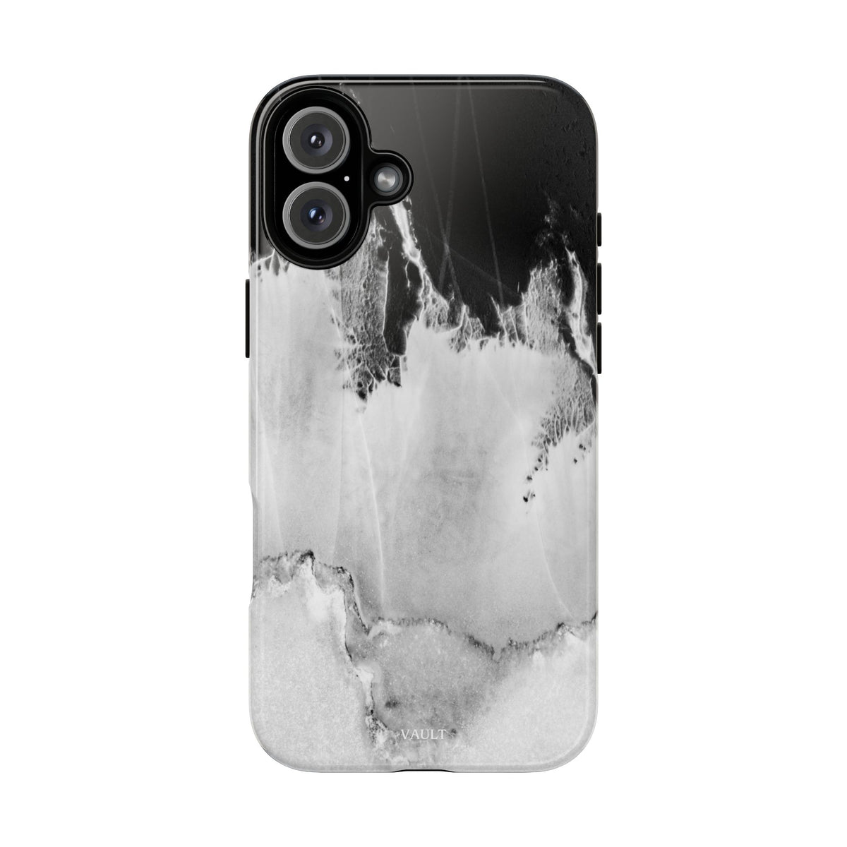 Marble Ink Tough Case — Black & White Abstract Phone Cover