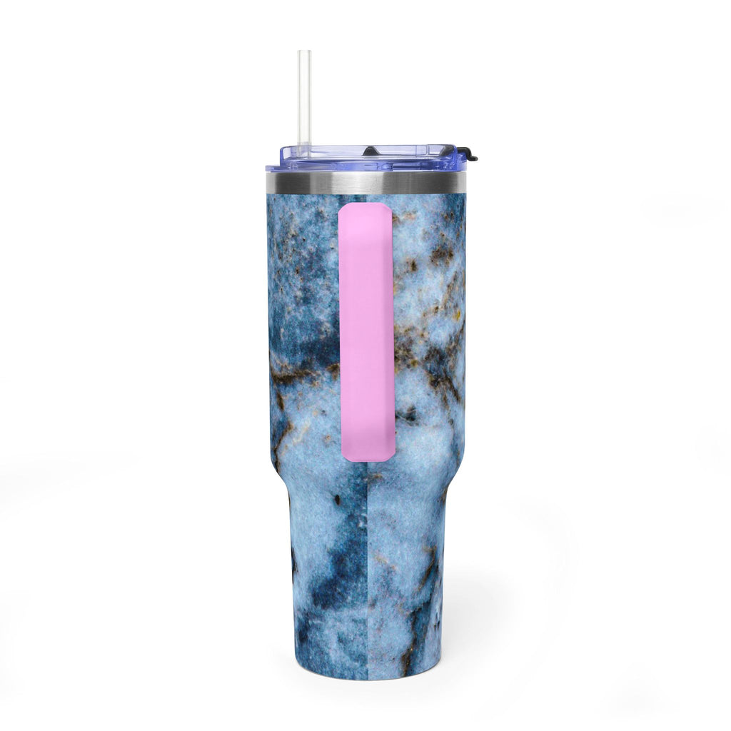 40oz Blue Marble Vacuum Tumbler