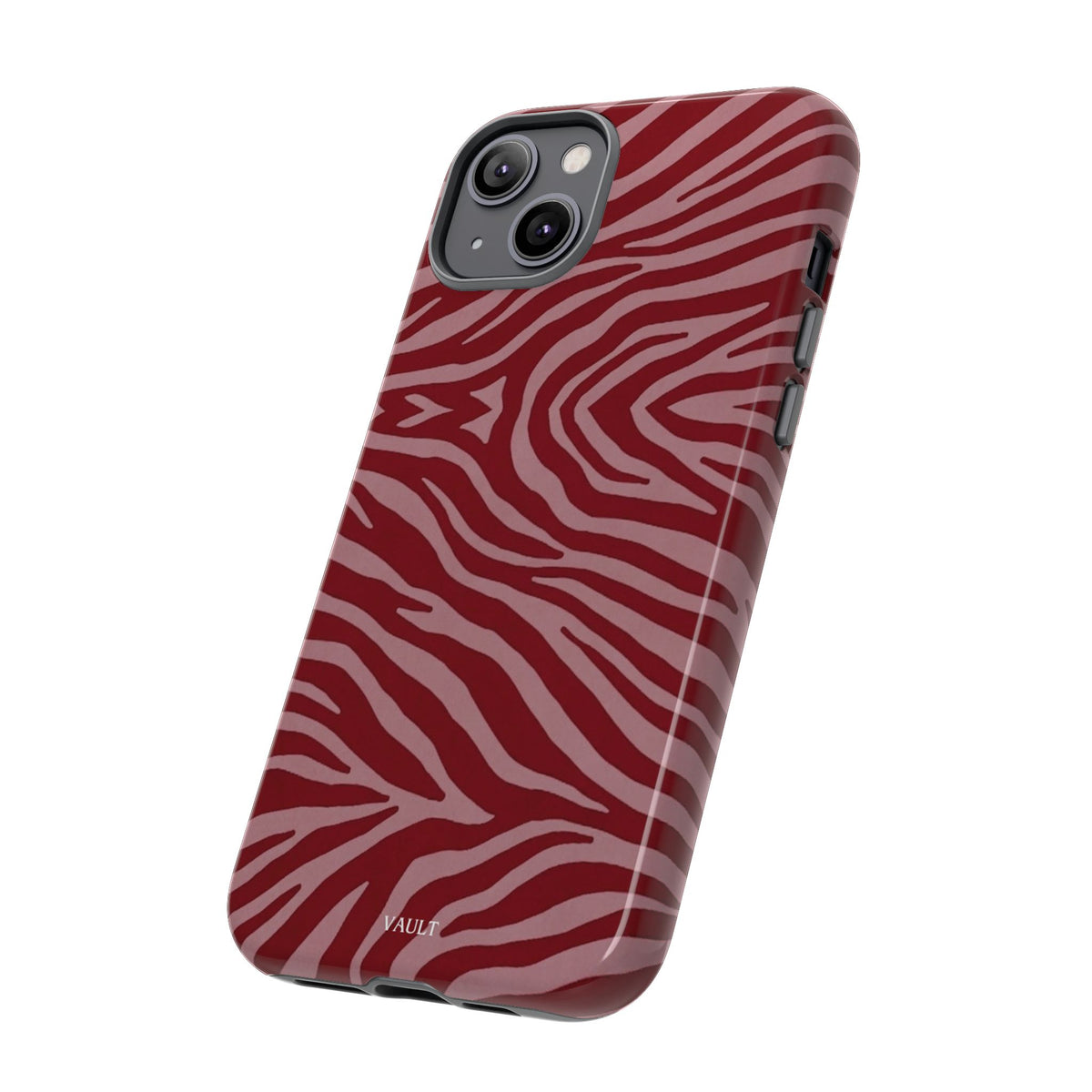 Red Zebra Print Tough Phone Case