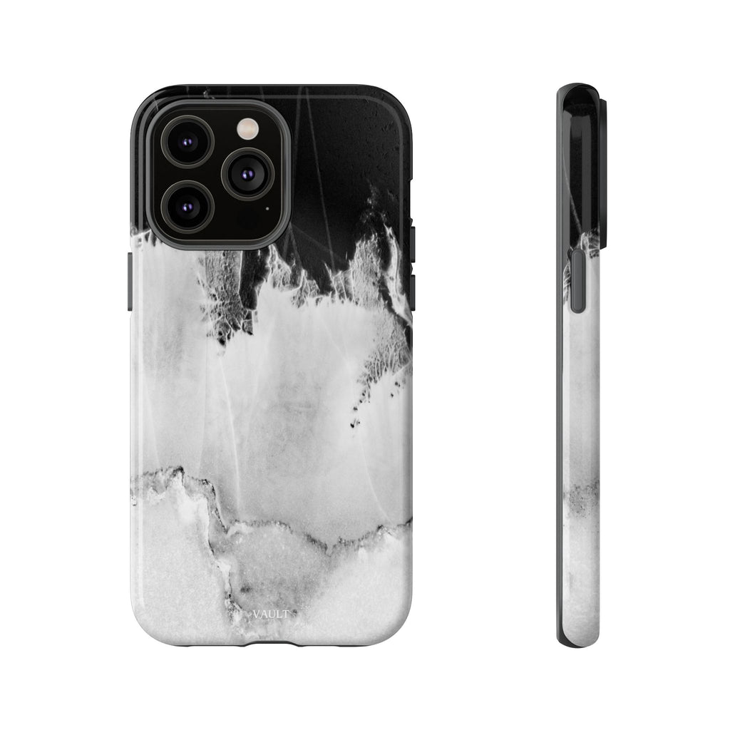Marble Ink Tough Case — Black & White Abstract Phone Cover