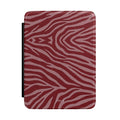Zebra Stripe Kindle Case – Red Animal Print E-Reader Cover