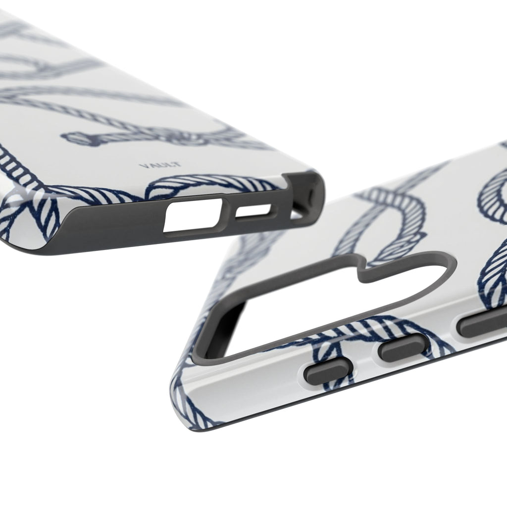 Nautical Rope Tough Case — Protective Phone Cover with Navy Knot Design