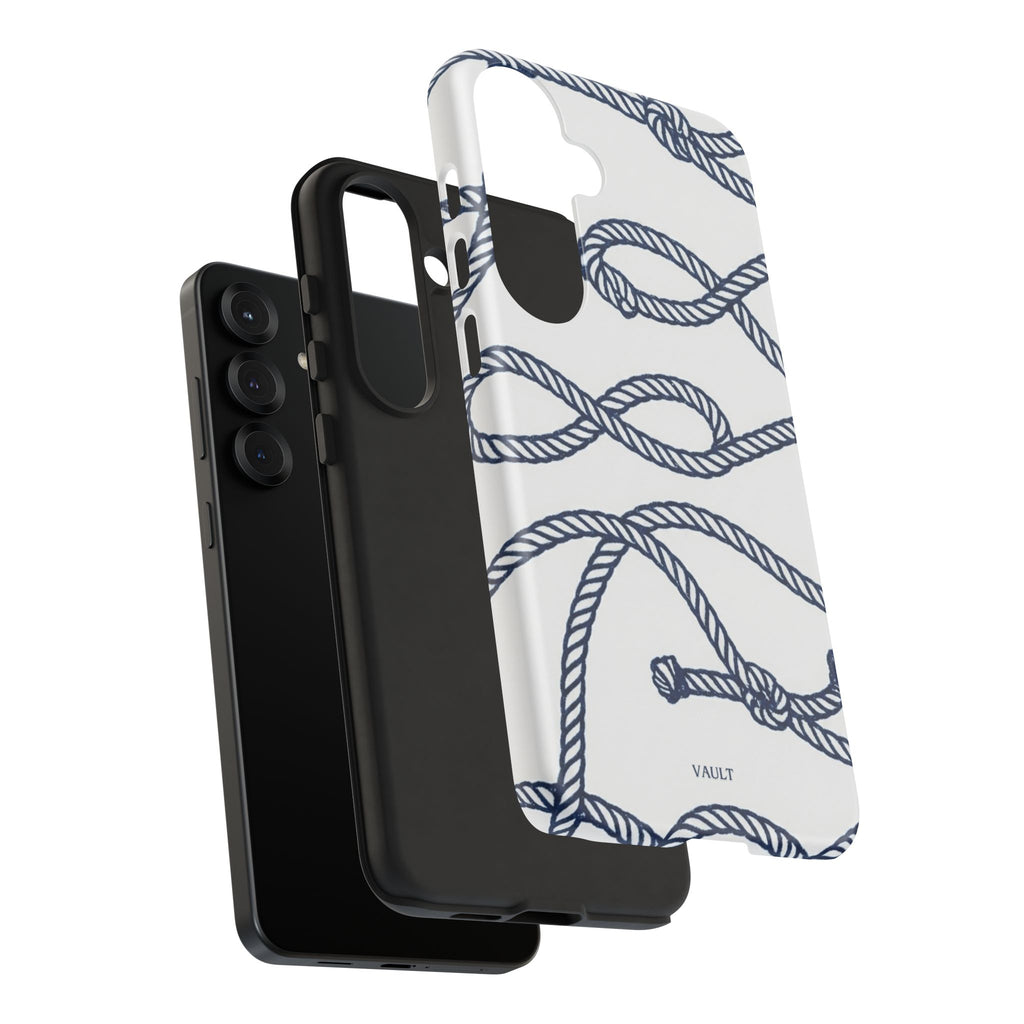 Nautical Rope Tough Case — Protective Phone Cover with Navy Knot Design