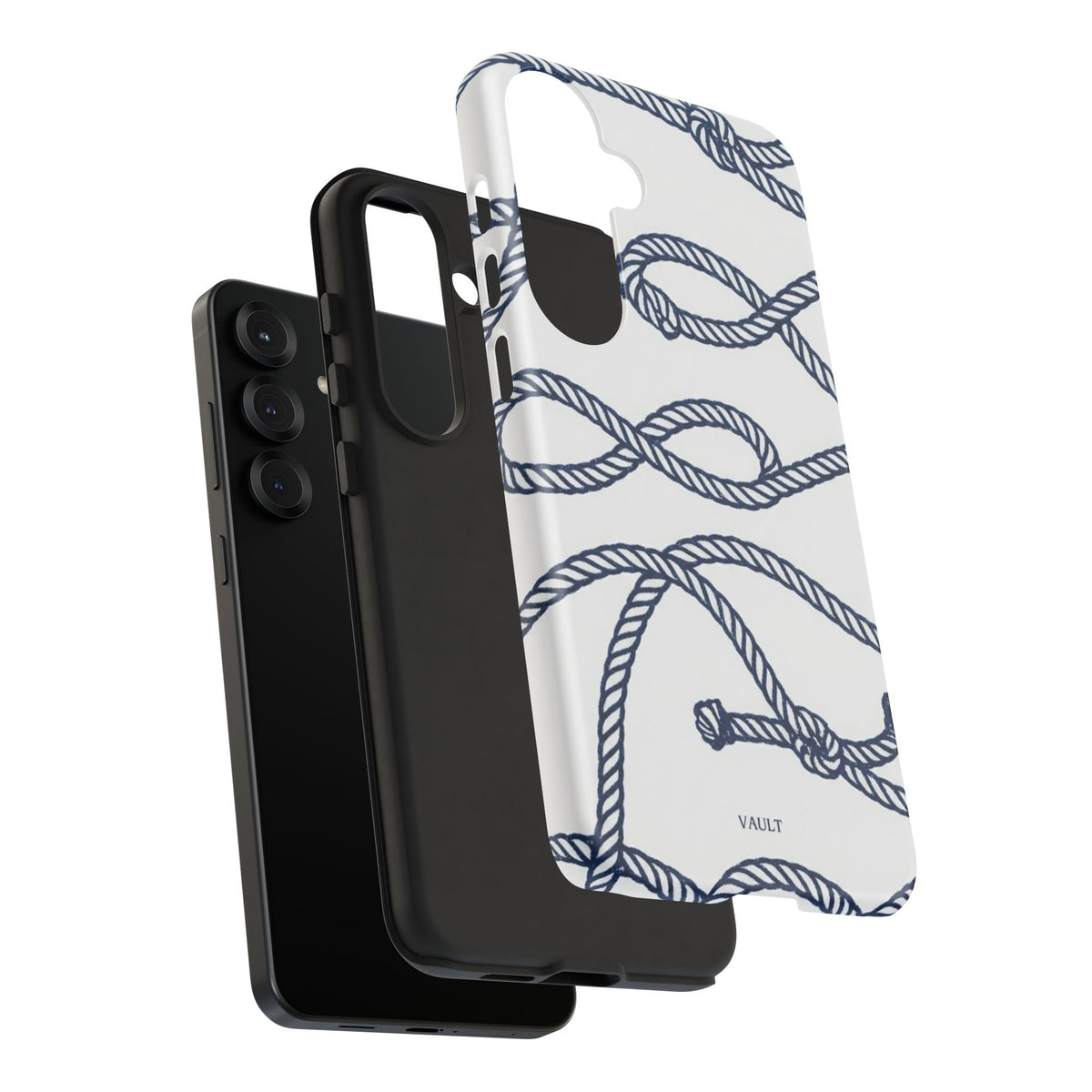Nautical Rope Tough Case — Protective Phone Cover with Navy Knot Design