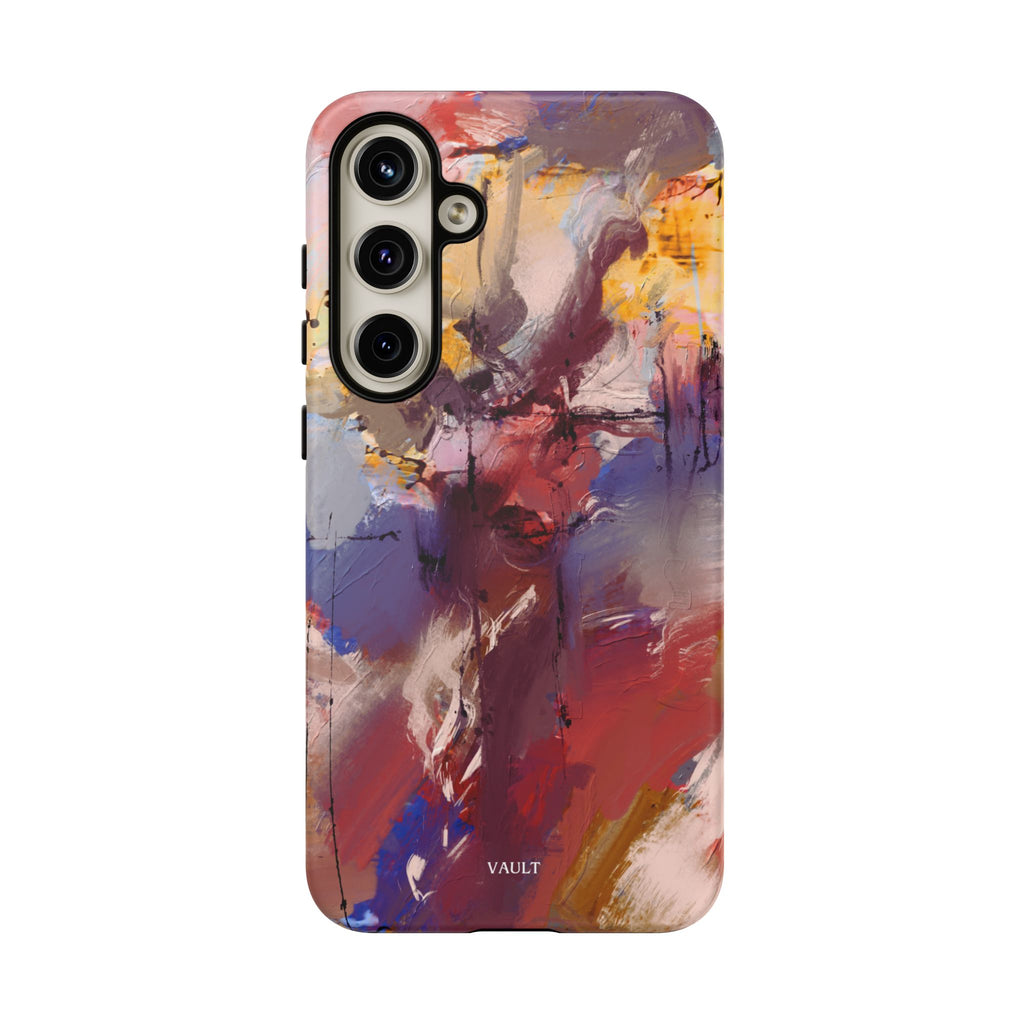 Abstract Brushstroke Tough Phone Case — Colorful Protective iPhone Cover