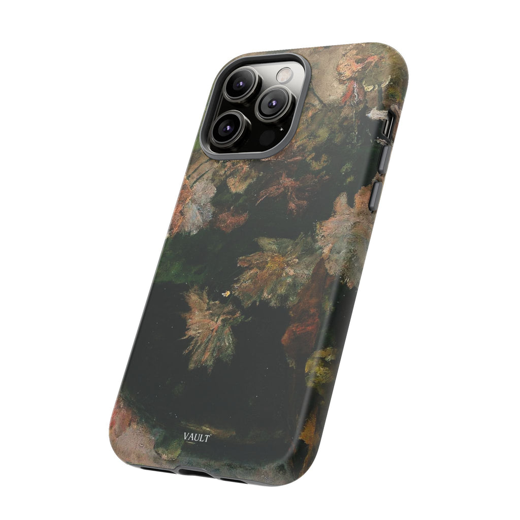 Floral Painterly Tough Phone Case — Vintage Autumn Leaves Phone Cover