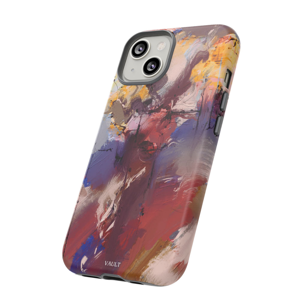 Abstract Brushstroke Tough Phone Case — Colorful Protective iPhone Cover
