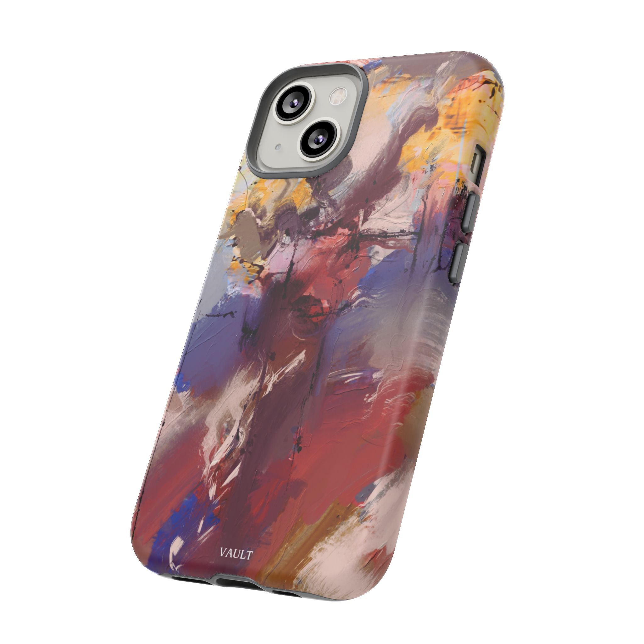 Abstract Brushstroke Tough Phone Case — Colorful Protective iPhone Cover