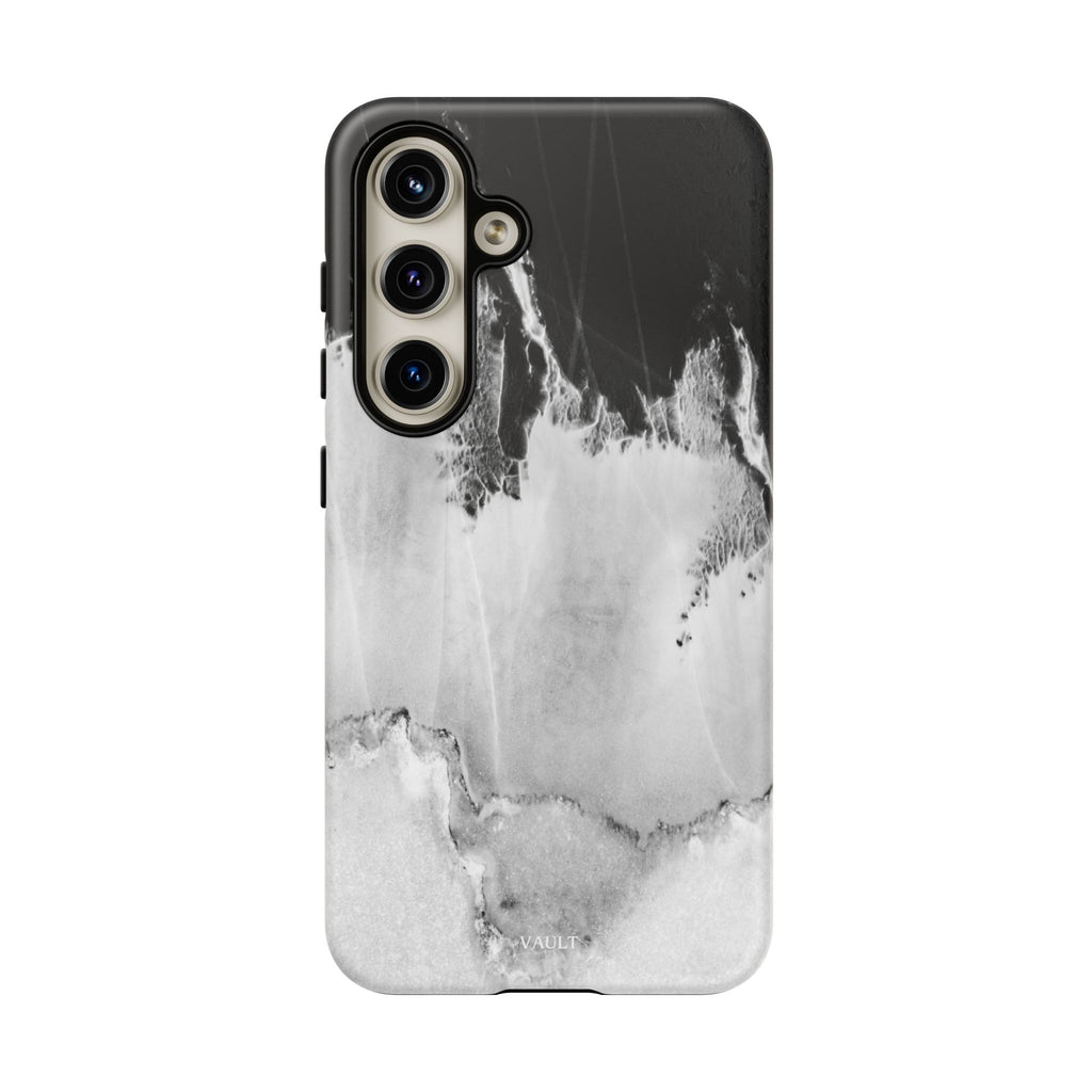 Marble Ink Tough Case — Black & White Abstract Phone Cover