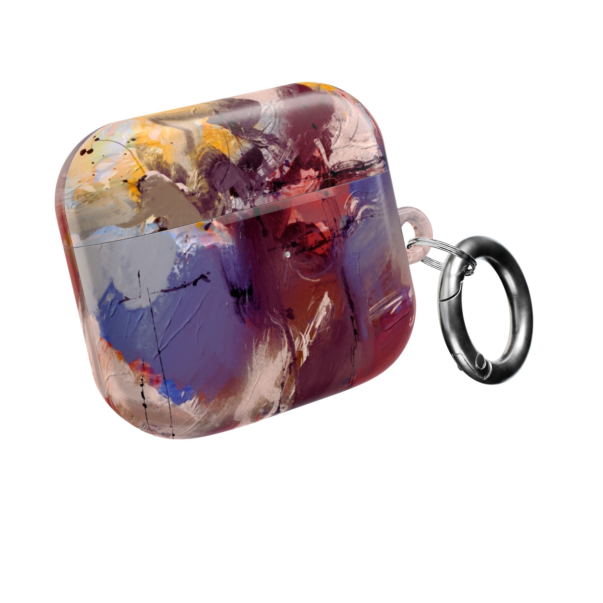 Abstract Paint Splash AirPod Case — Colorful Artistic Protective Cover