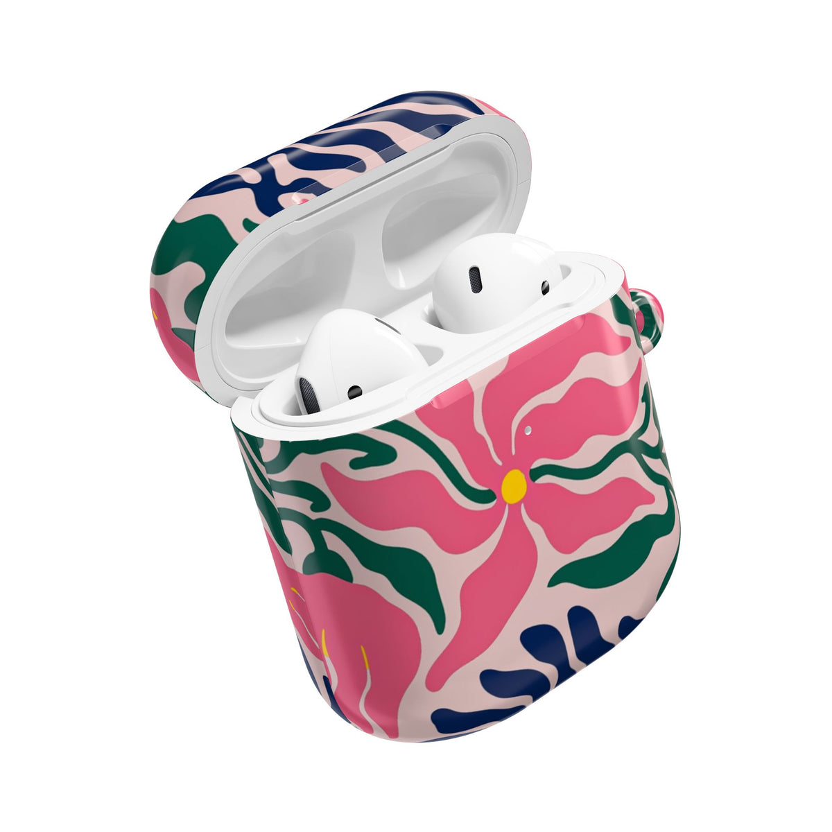 AirPod Case — Pink Floral Swirl Protective Cover