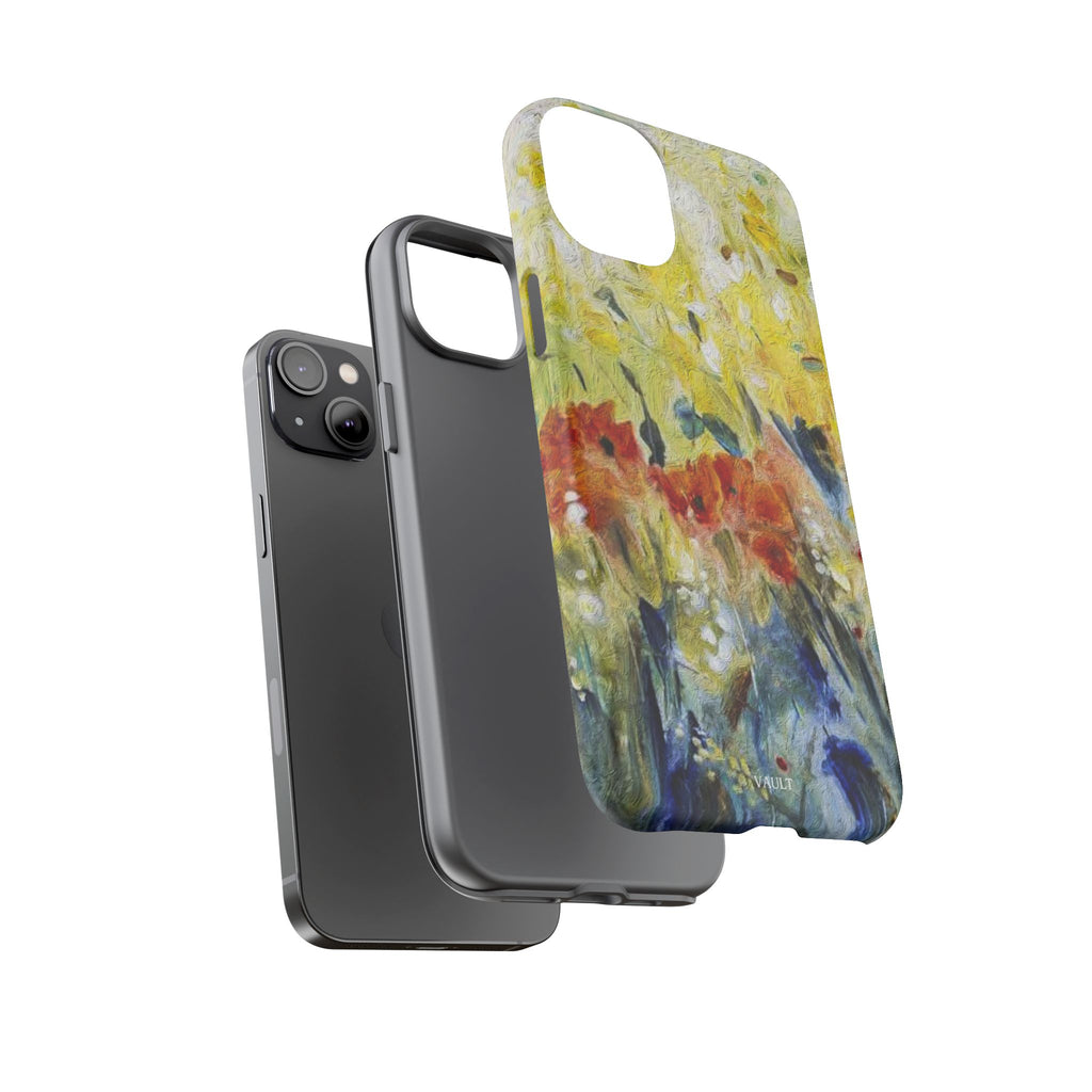 Floral Watercolor Phone Case — Yellow Garden Tough Cases
