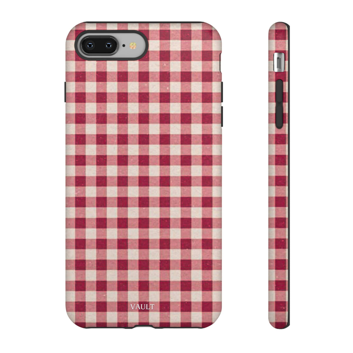 Gingham Phone Case — Red Plaid Tough Case