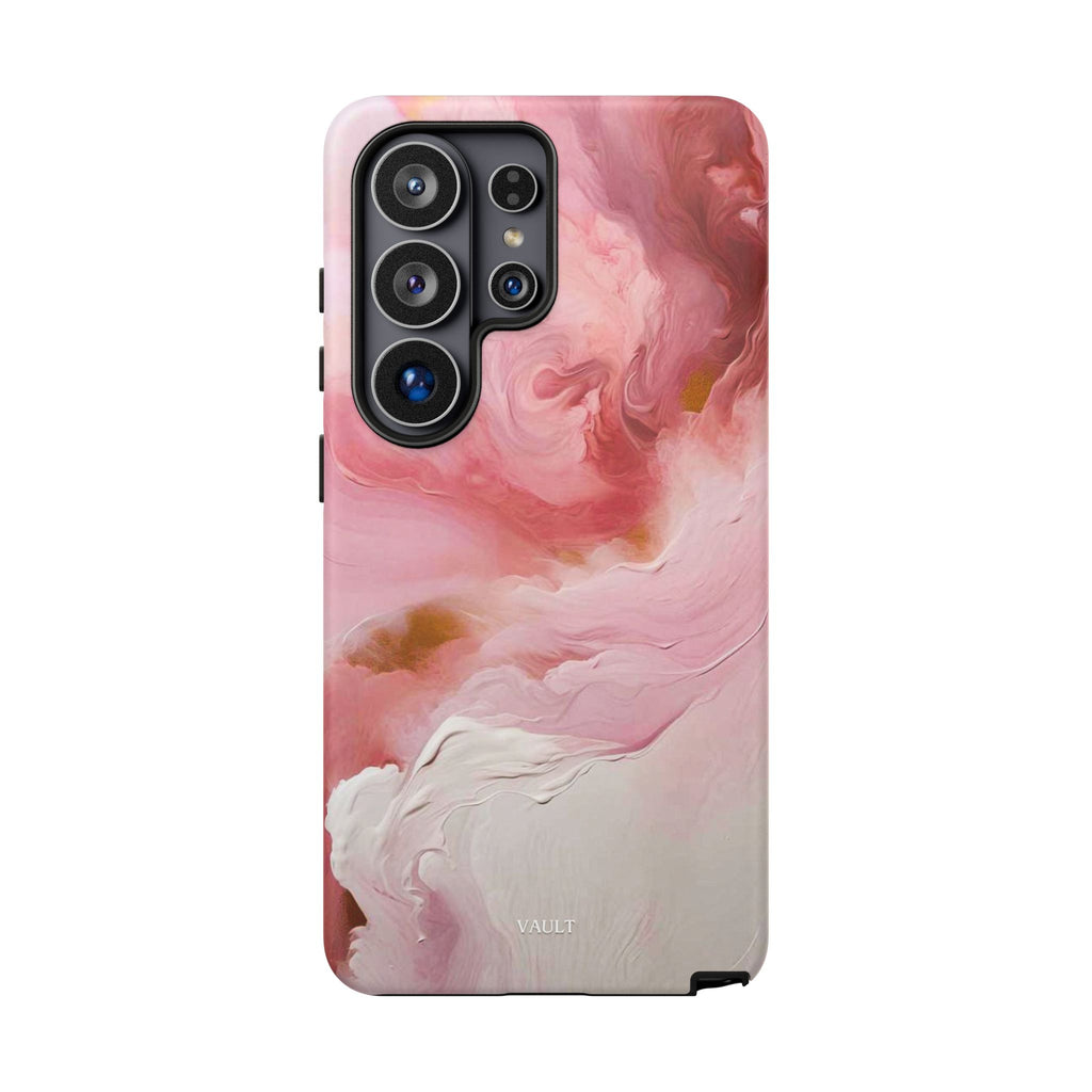Pink Marble Tough Phone Case — Protective Artistic Phone Cover