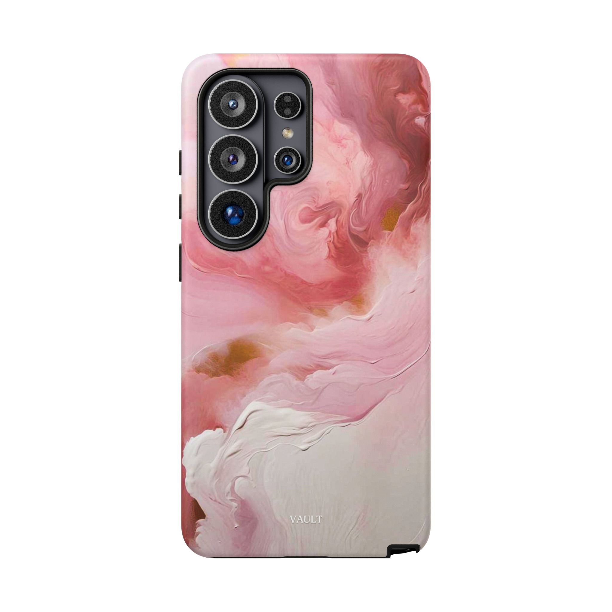 Pink Marble Tough Phone Case — Protective Artistic Phone Cover