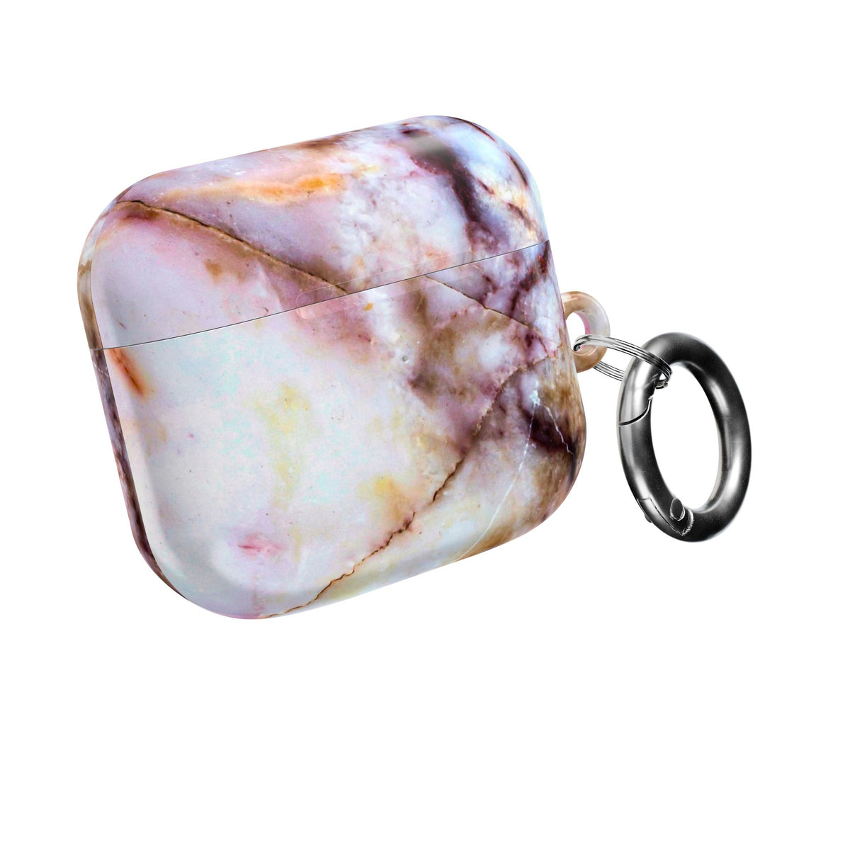 Marble Pink AirPod Case – Pink & Gold Marble Protective AirPods Cover
