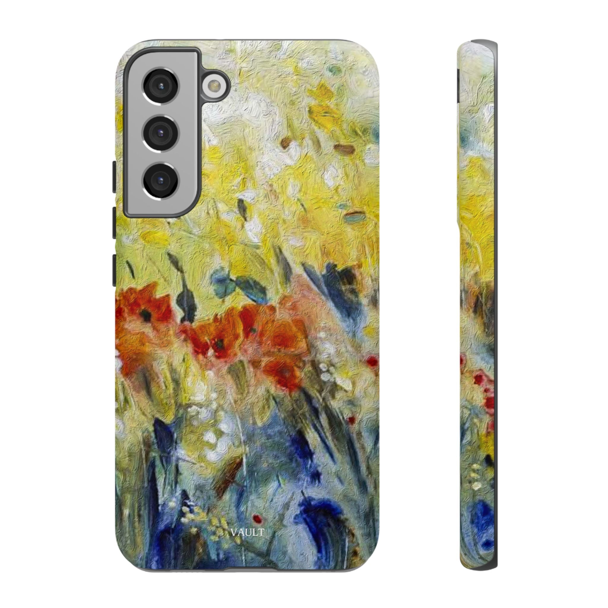 Floral Watercolor Phone Case — Yellow Garden Tough Cases