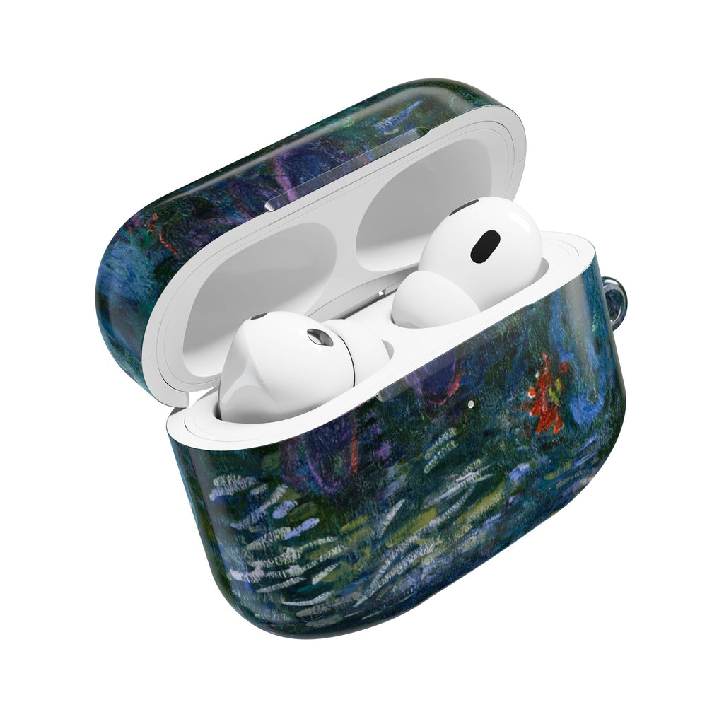 AirPods Case — Impressionist Water Lily Art Protective Cover