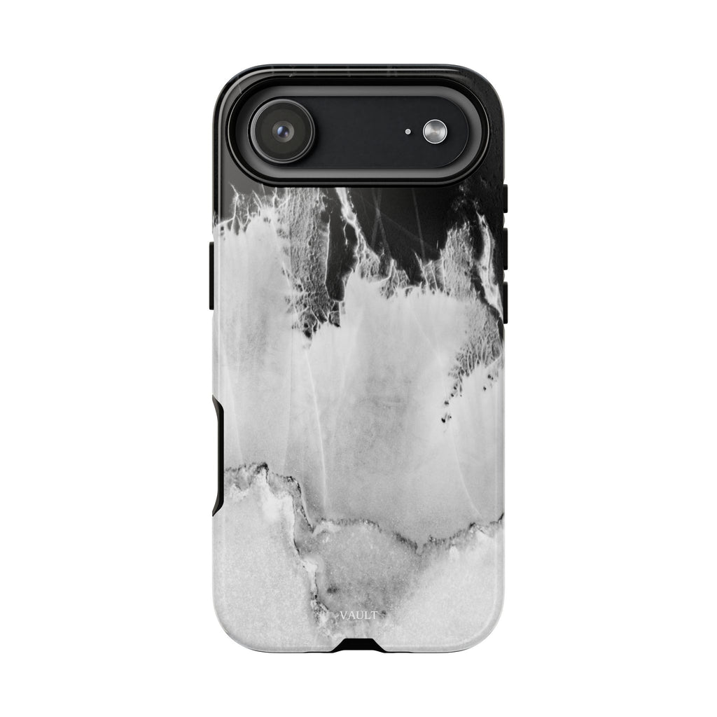 Marble Ink Tough Case — Black & White Abstract Phone Cover