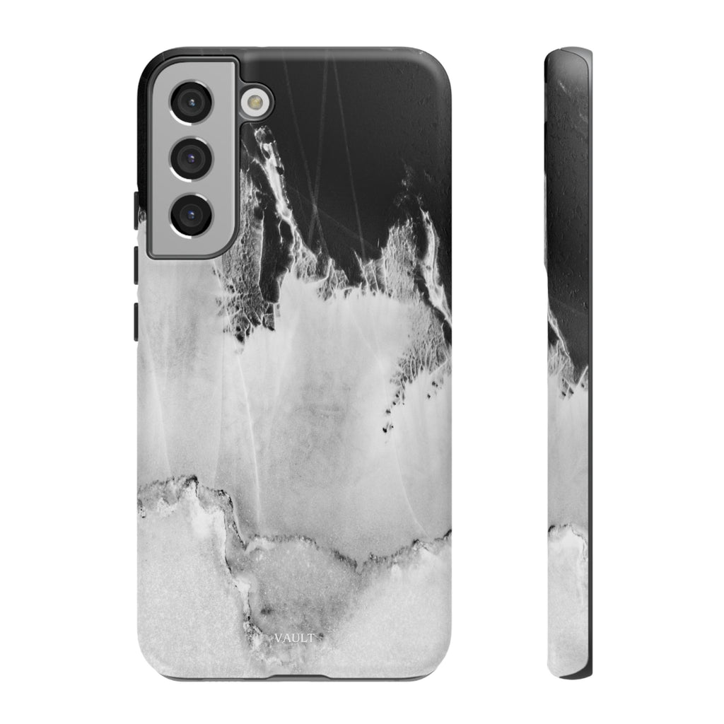 Marble Ink Tough Case — Black & White Abstract Phone Cover