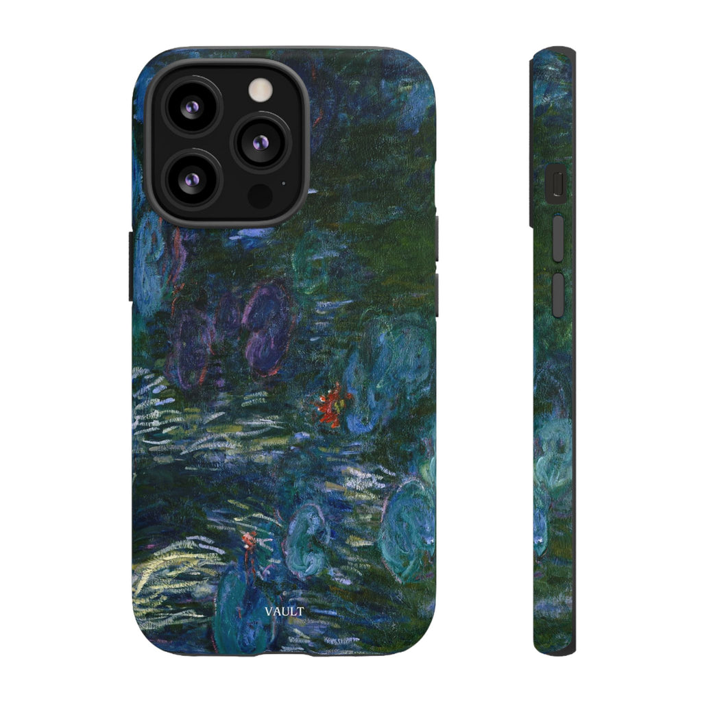 Water Lilies Tough Phone Case — Impressionist Art Protective Cover