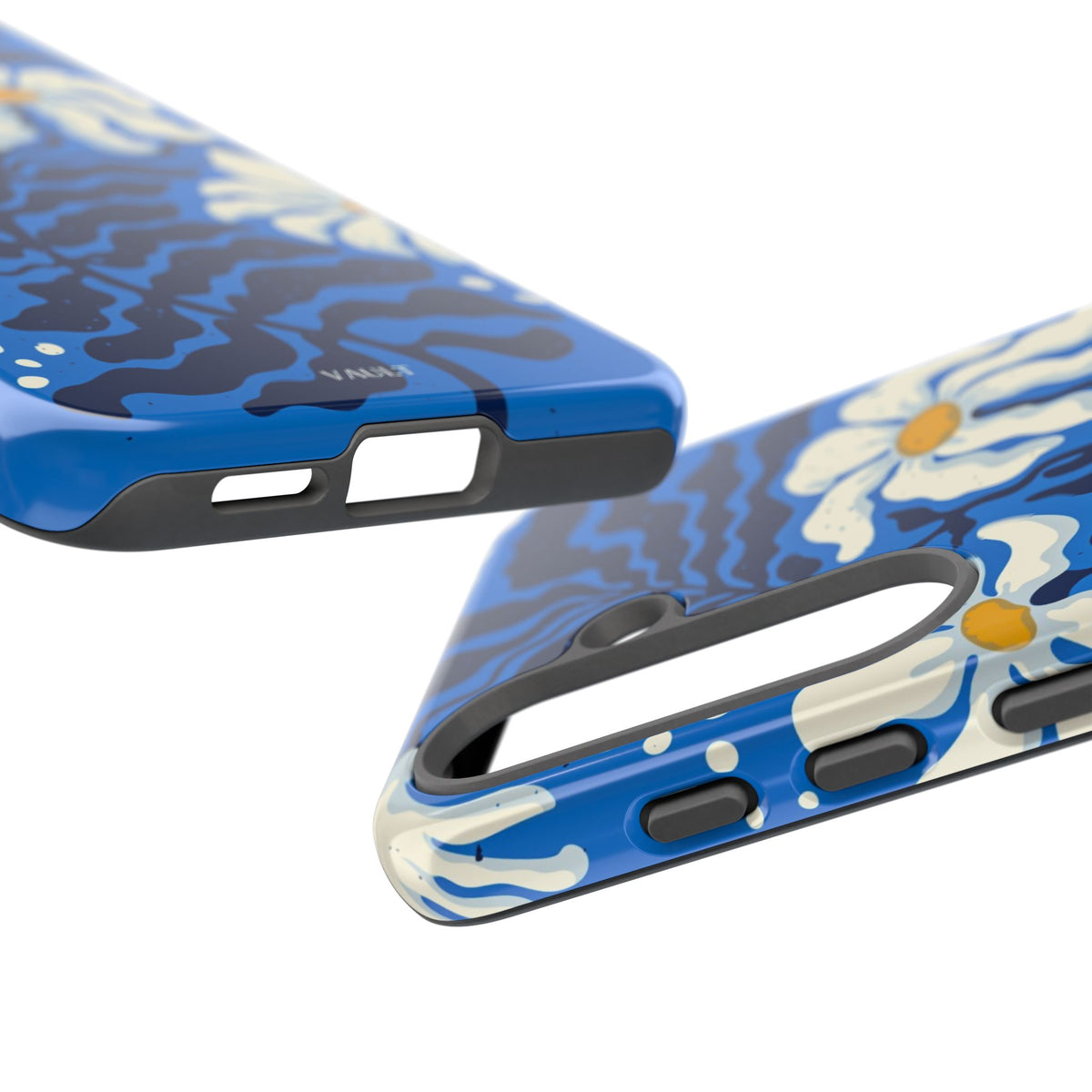 Blue Daisy Tough Phone Case — Floral Protective Phone Cover
