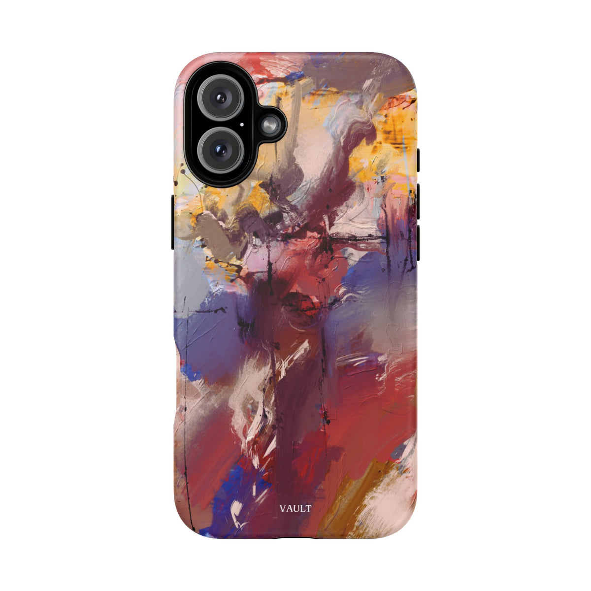 Abstract Brushstroke Tough Phone Case — Colorful Protective iPhone Cover