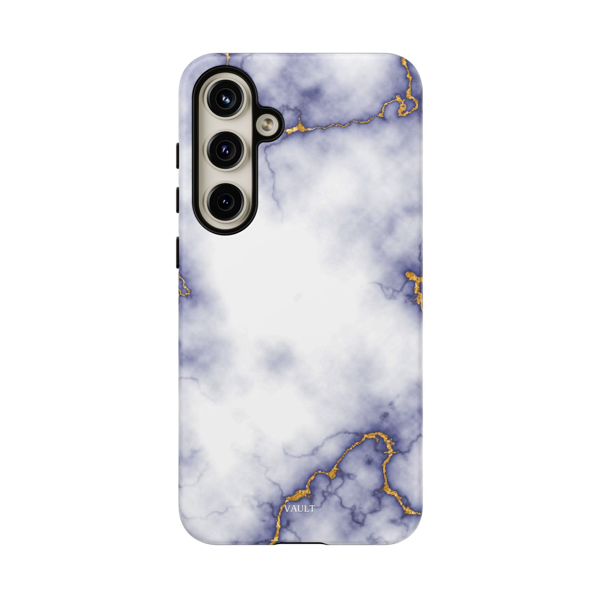 Purple Marble Tough Phone Case with Gold Veins