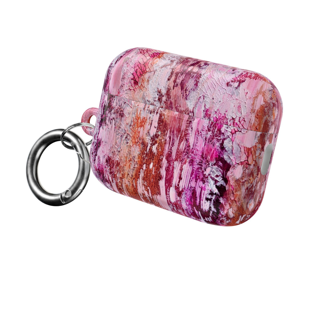 Abstract Pink Marble AirPod Case – Protective Artistic Earbud Cover