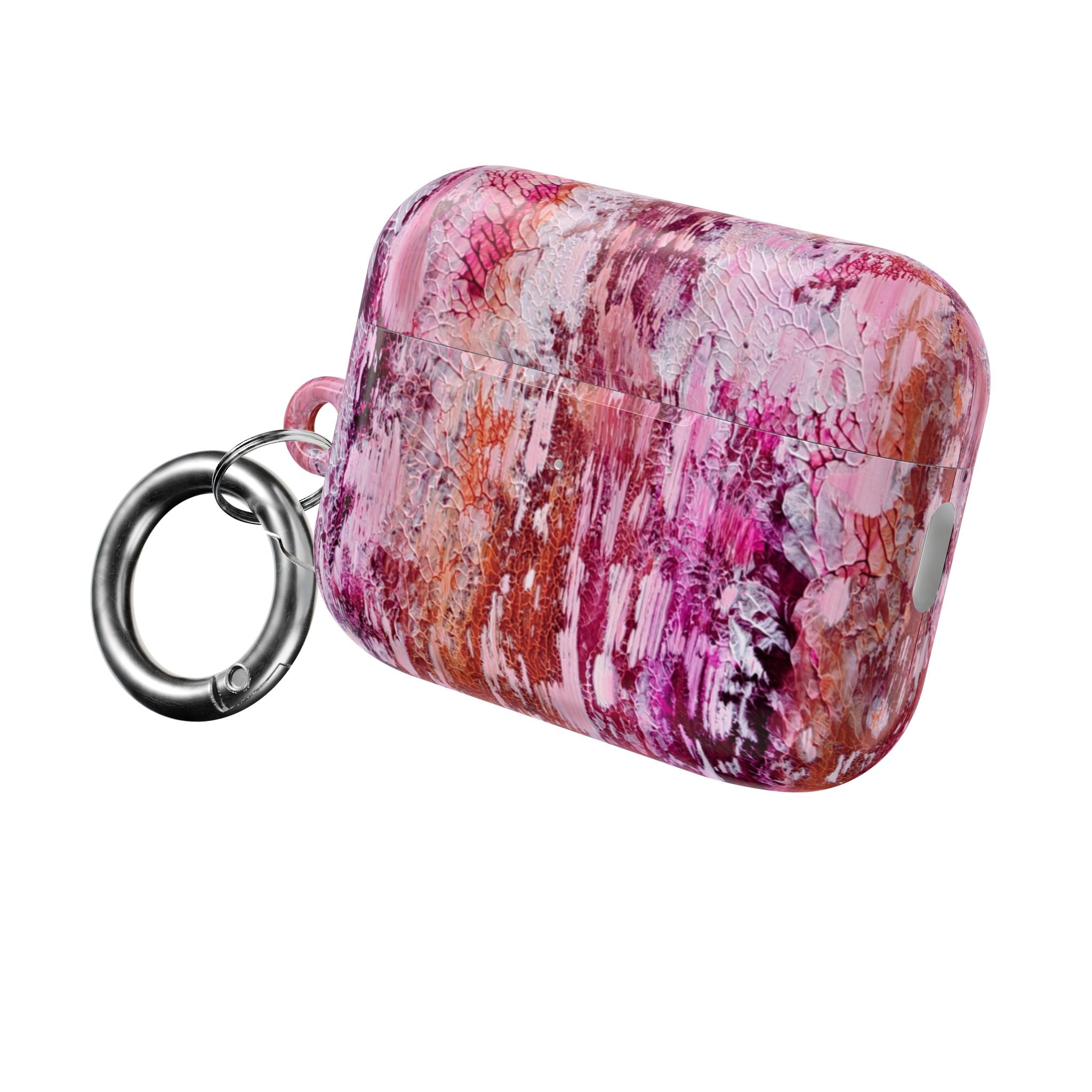 Abstract Pink Marble AirPod Case – Protective Artistic Earbud Cover