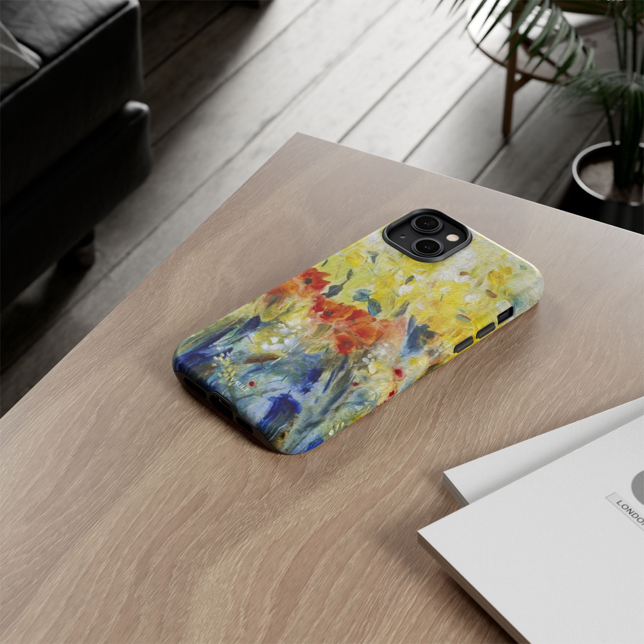 Floral Watercolor Phone Case — Yellow Garden Tough Cases