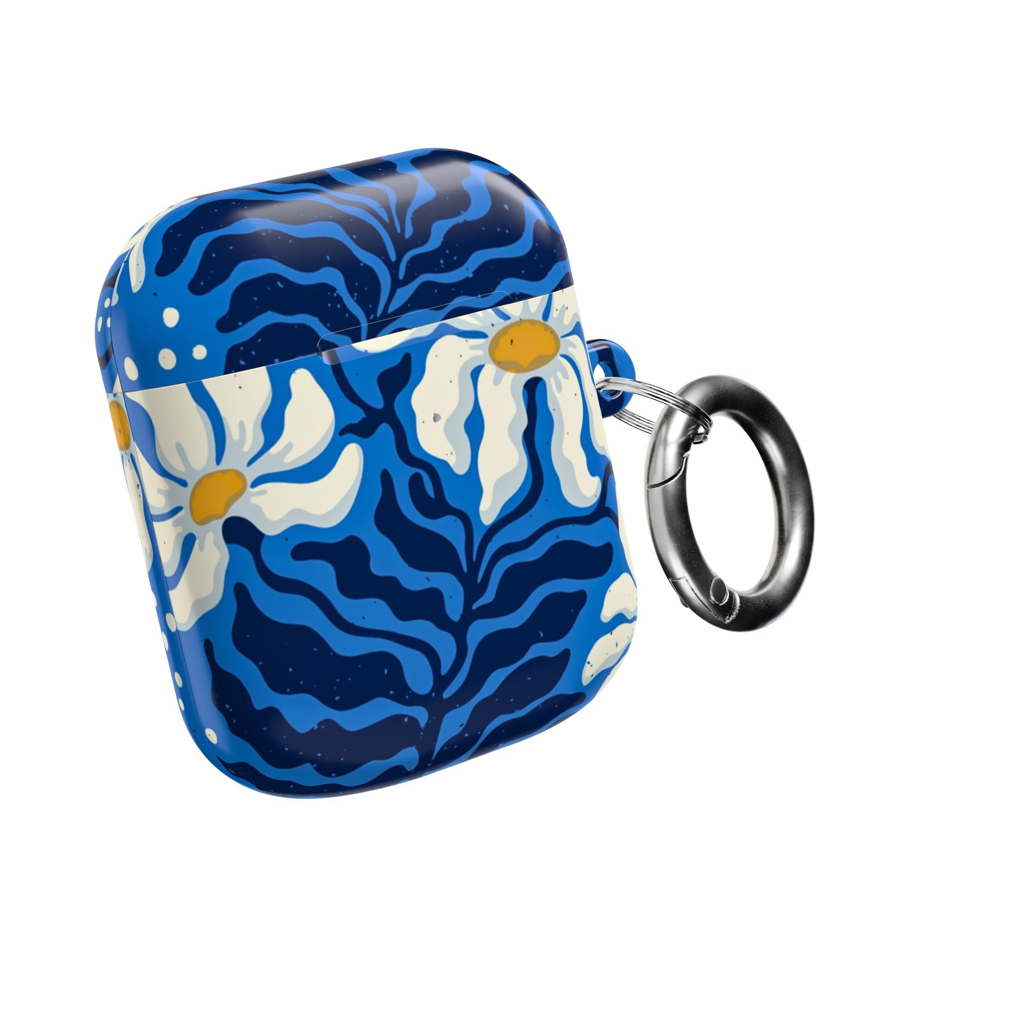 Blue Floral Daisy AirPod Case
