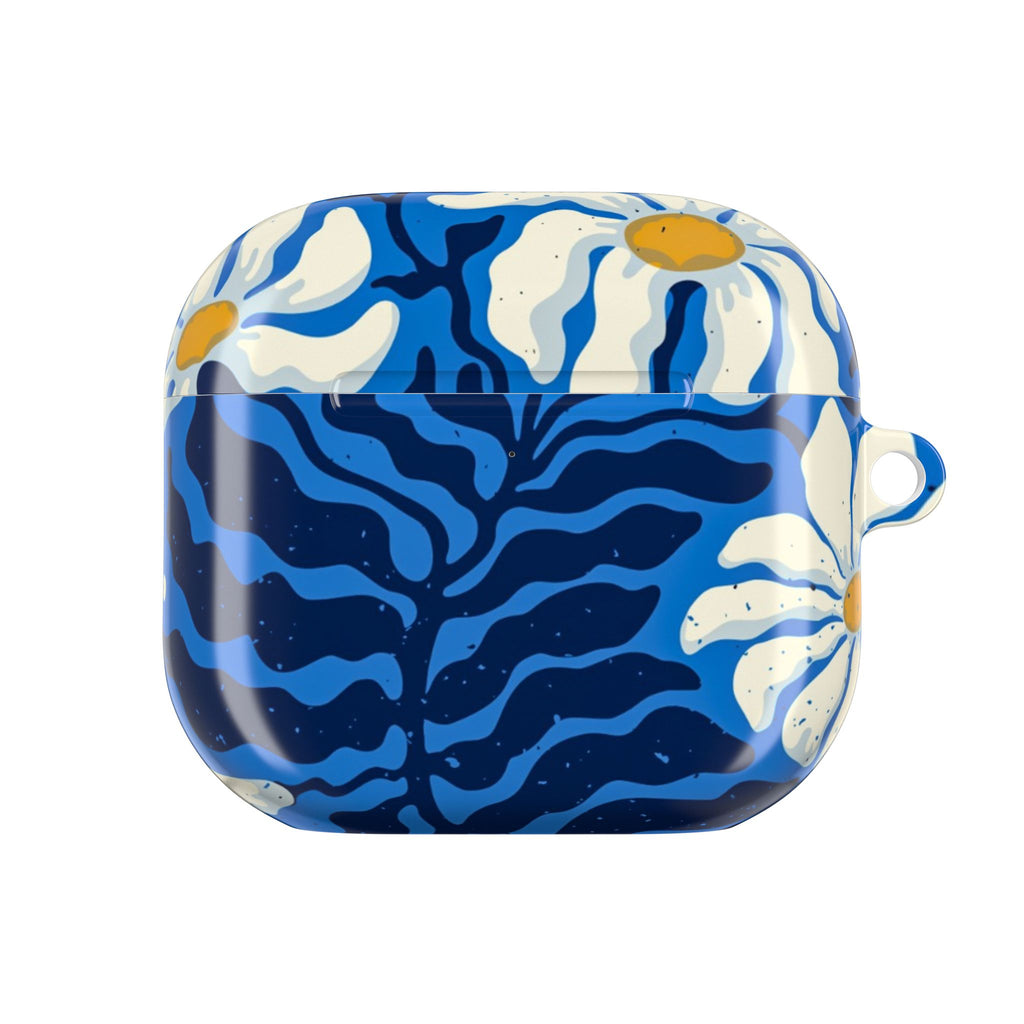 Blue Floral Daisy AirPod Case