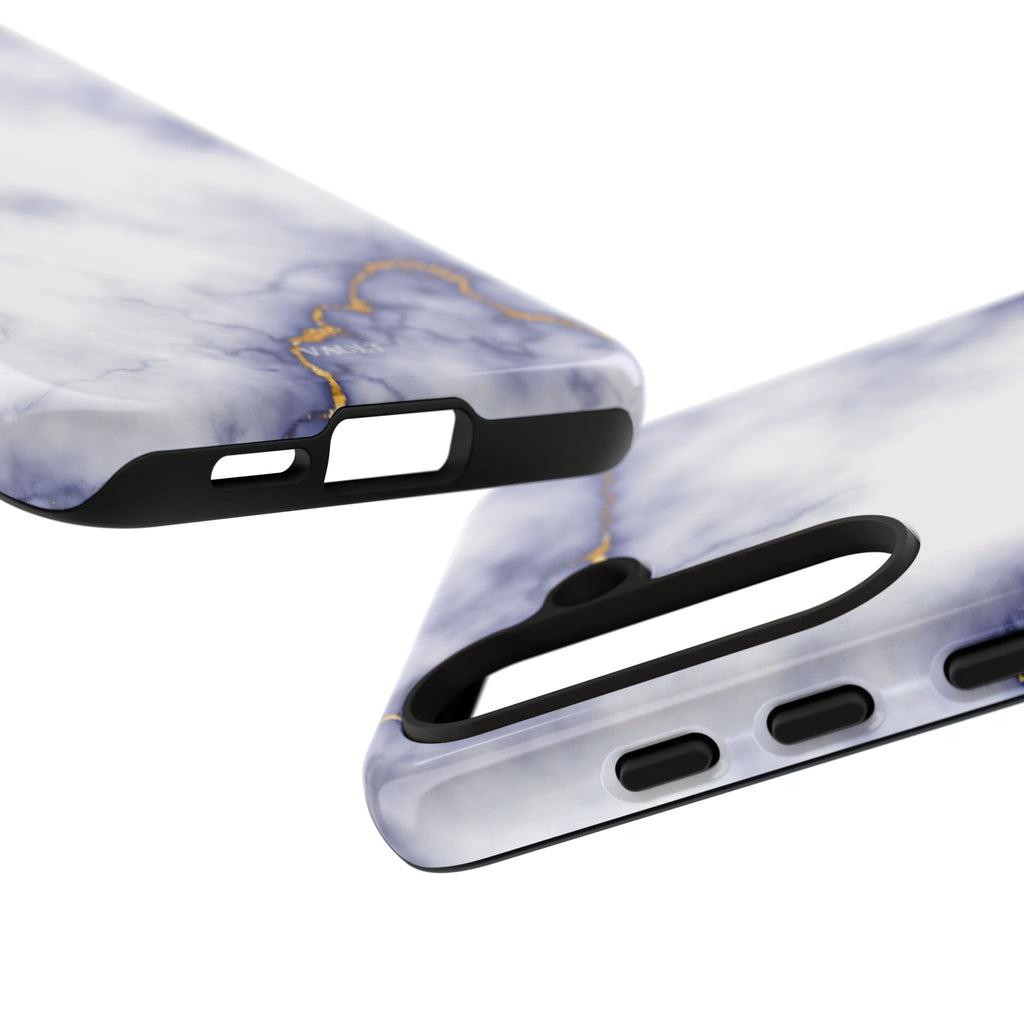 Purple Marble Tough Phone Case with Gold Veins