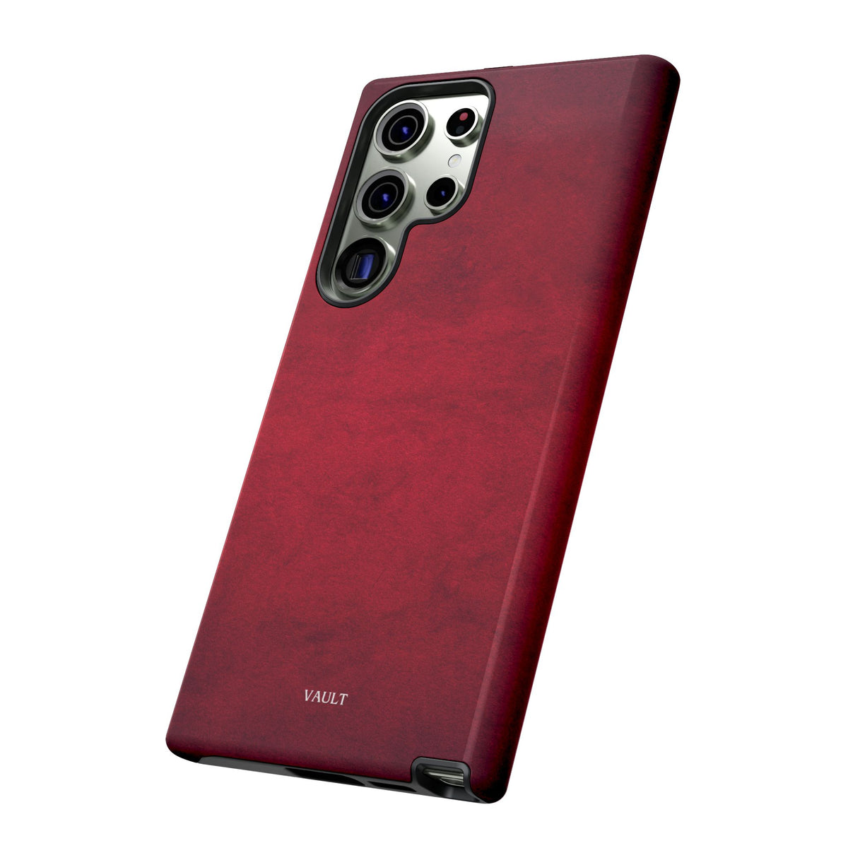 Red Leather Texture Phone Case Impact-Resistant Case