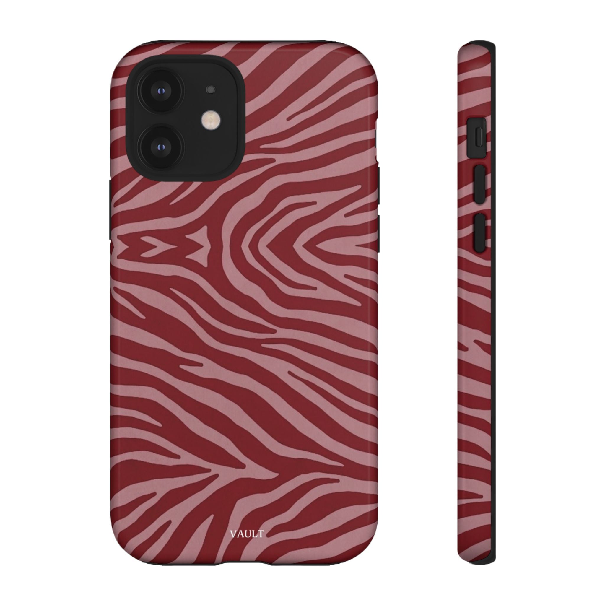 Red Zebra Print Tough Phone Case