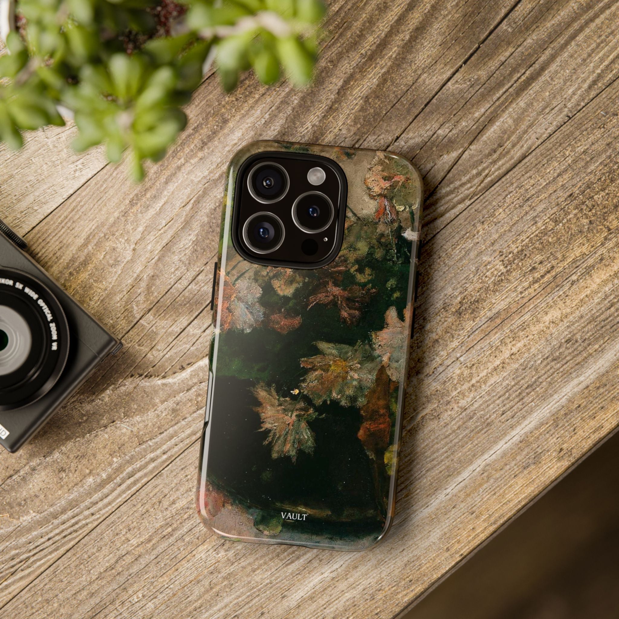 Floral Painterly Tough Phone Case — Vintage Autumn Leaves Phone Cover