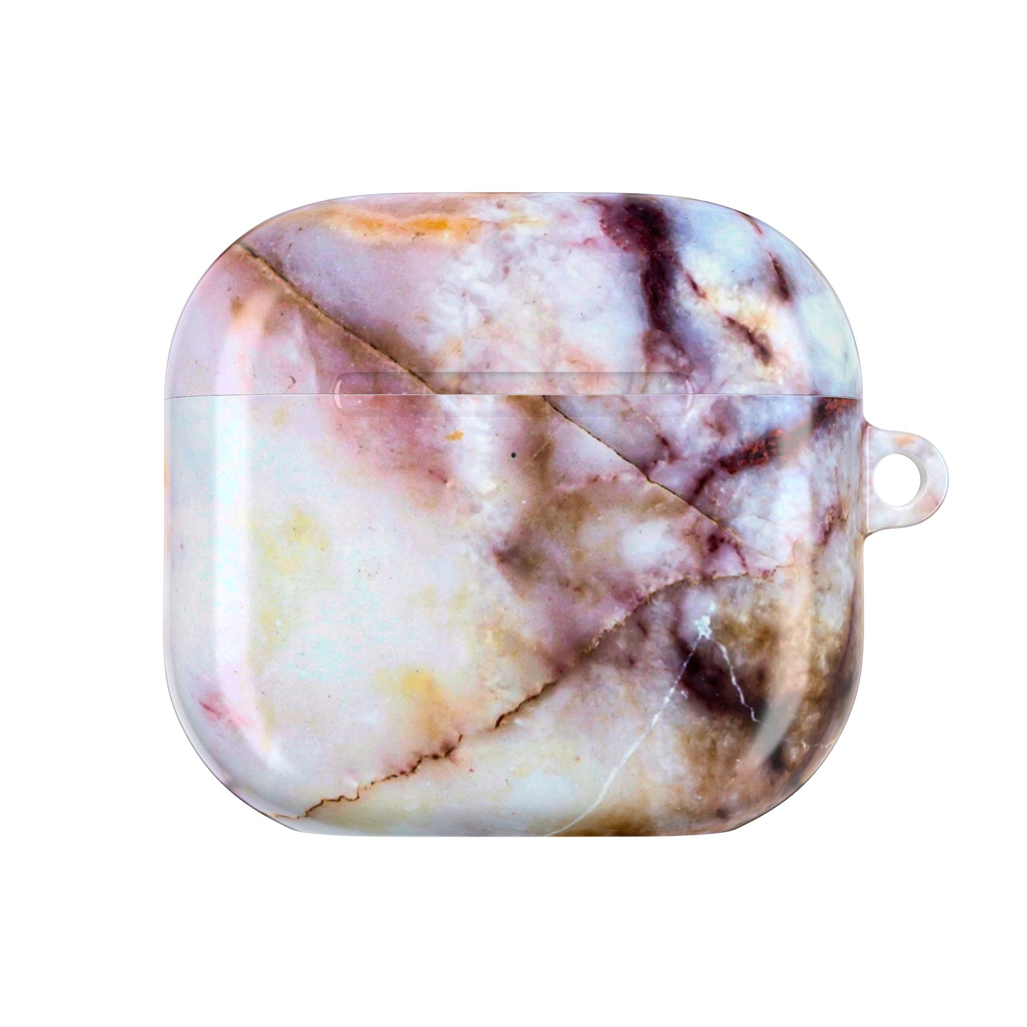 Marble Pink AirPod Case – Pink & Gold Marble Protective AirPods Cover