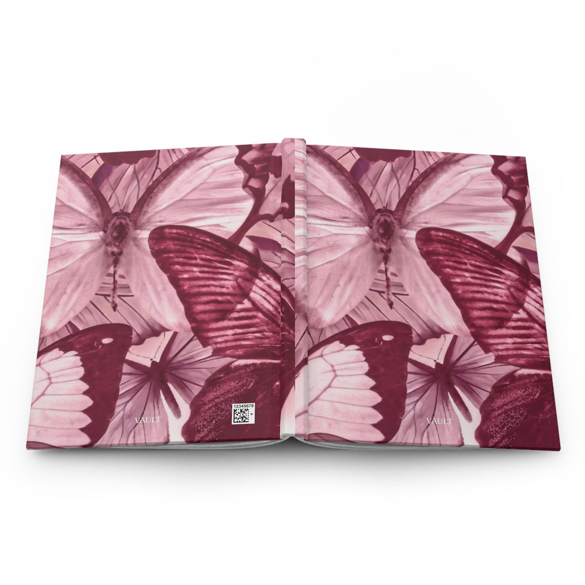 Butterfly Garden Hardcover Journal — Rose Botanical Notebook for Writing & Gratitude