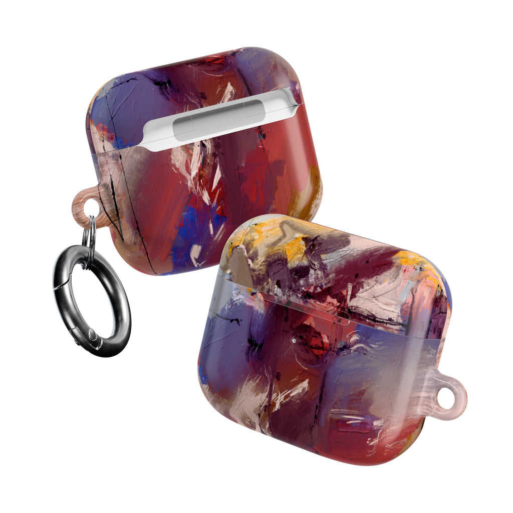 Abstract Paint Splash AirPod Case — Colorful Artistic Protective Cover