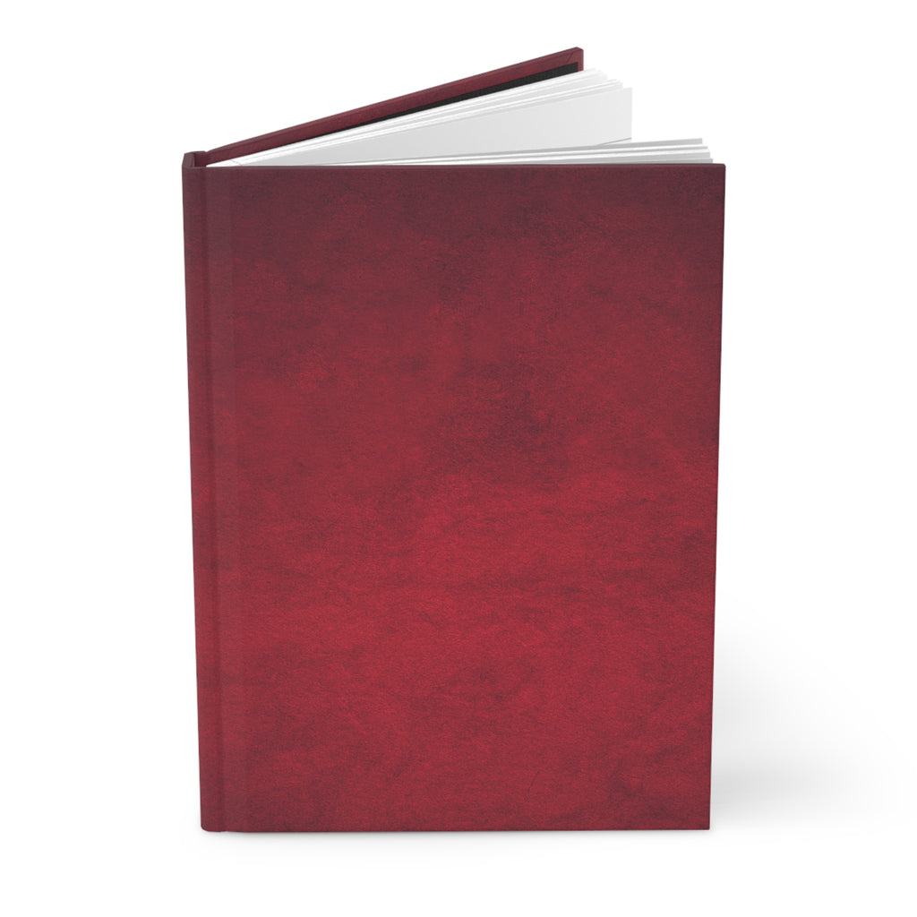 Hardcover Journal — Rich Burgundy Matte Notebook (Vault Design)