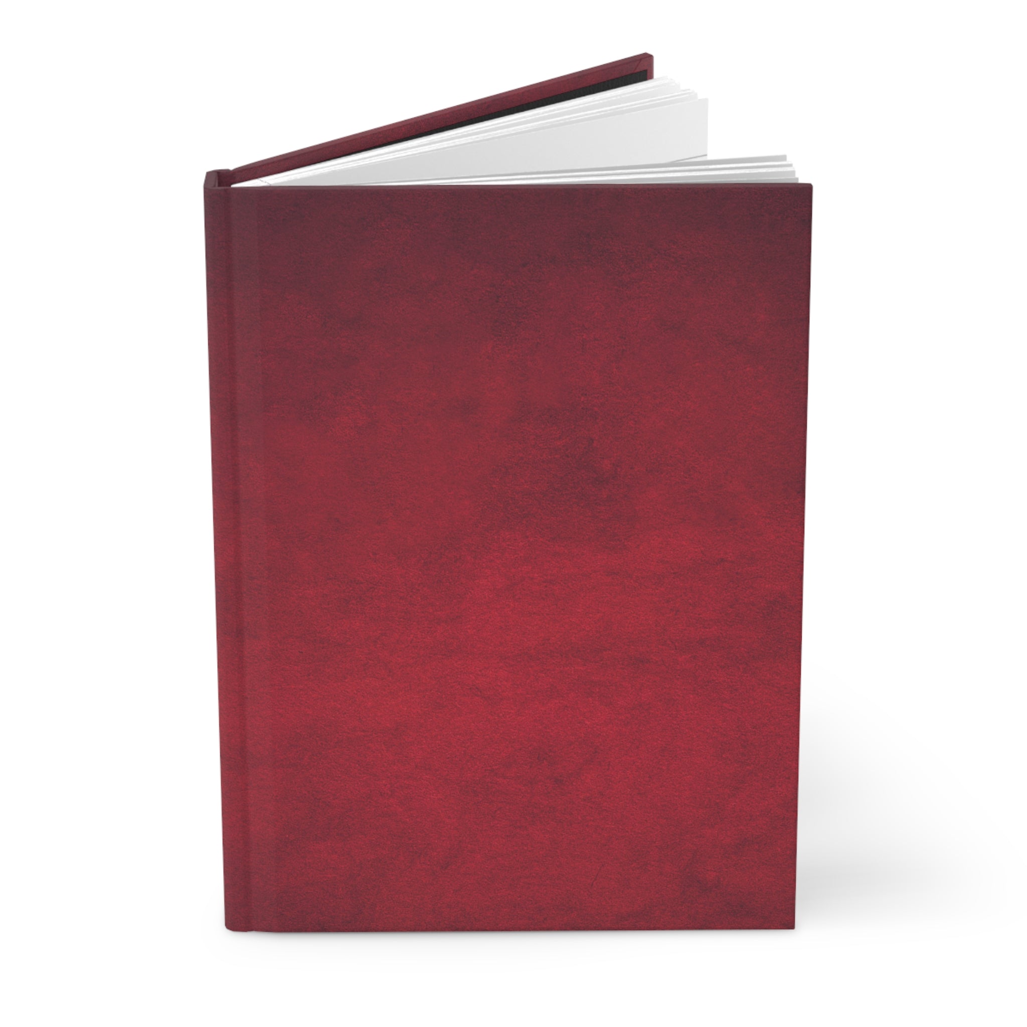 Hardcover Journal — Rich Burgundy Matte Notebook (Vault Design)