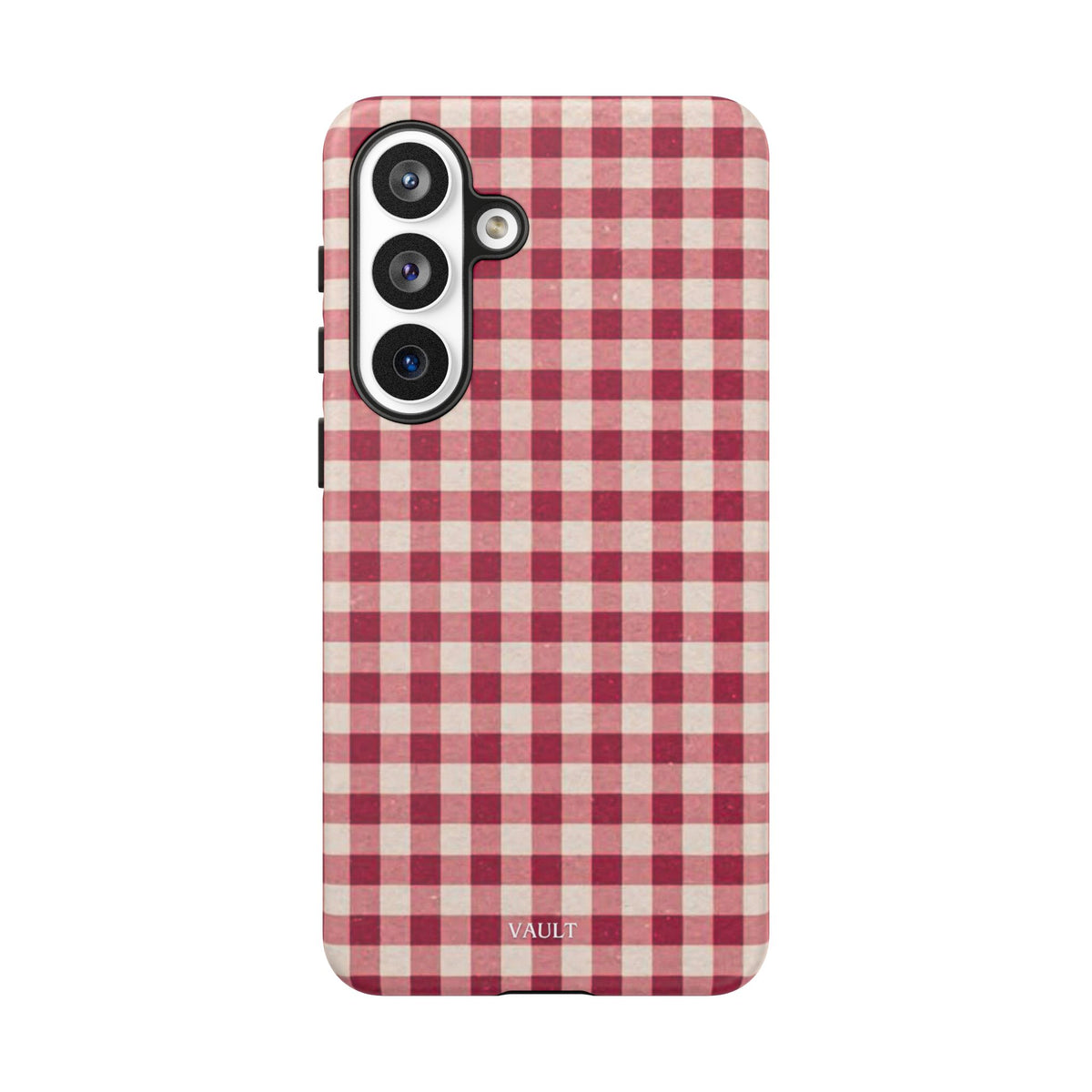 Gingham Phone Case — Red Plaid Tough Case