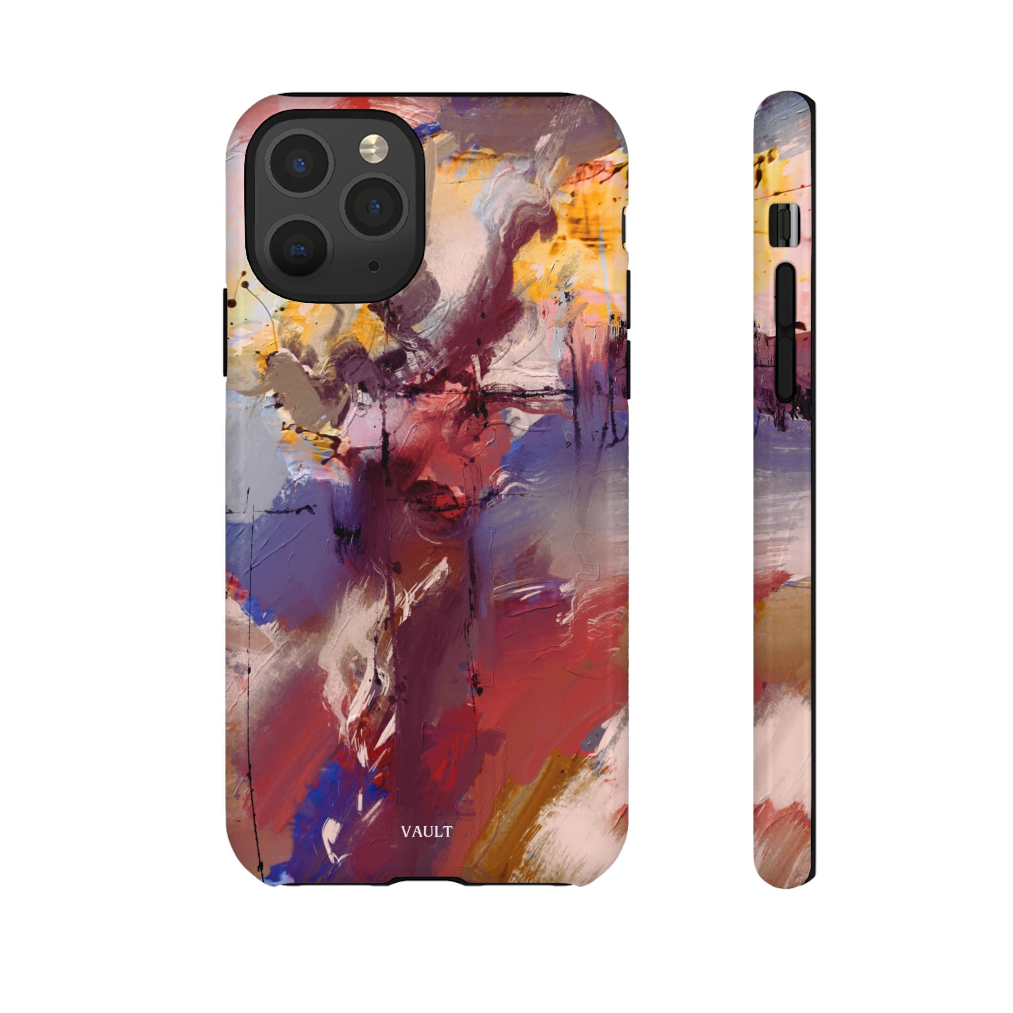 Abstract Brushstroke Tough Phone Case — Colorful Protective iPhone Cover