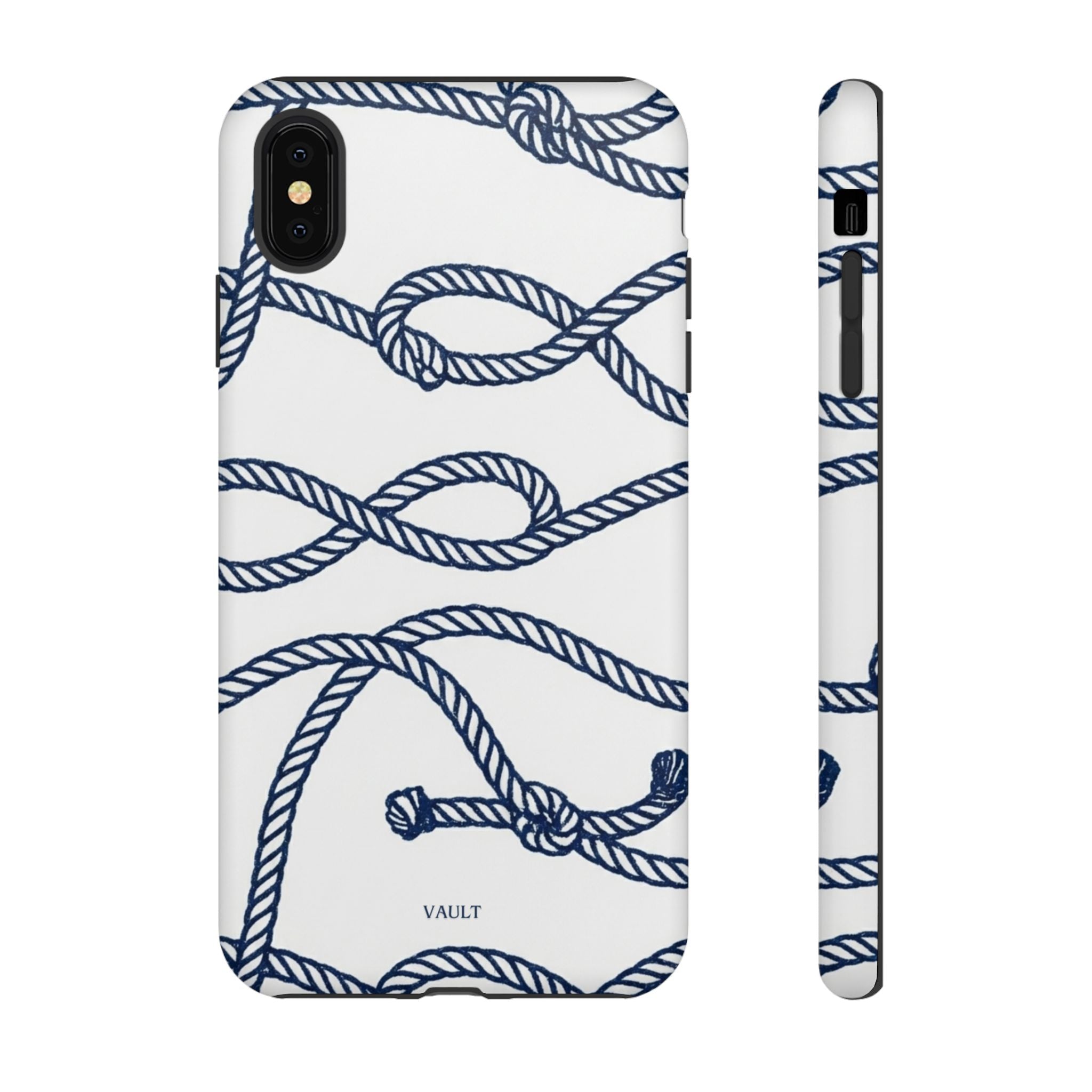 Nautical Rope Tough Case — Protective Phone Cover with Navy Knot Design