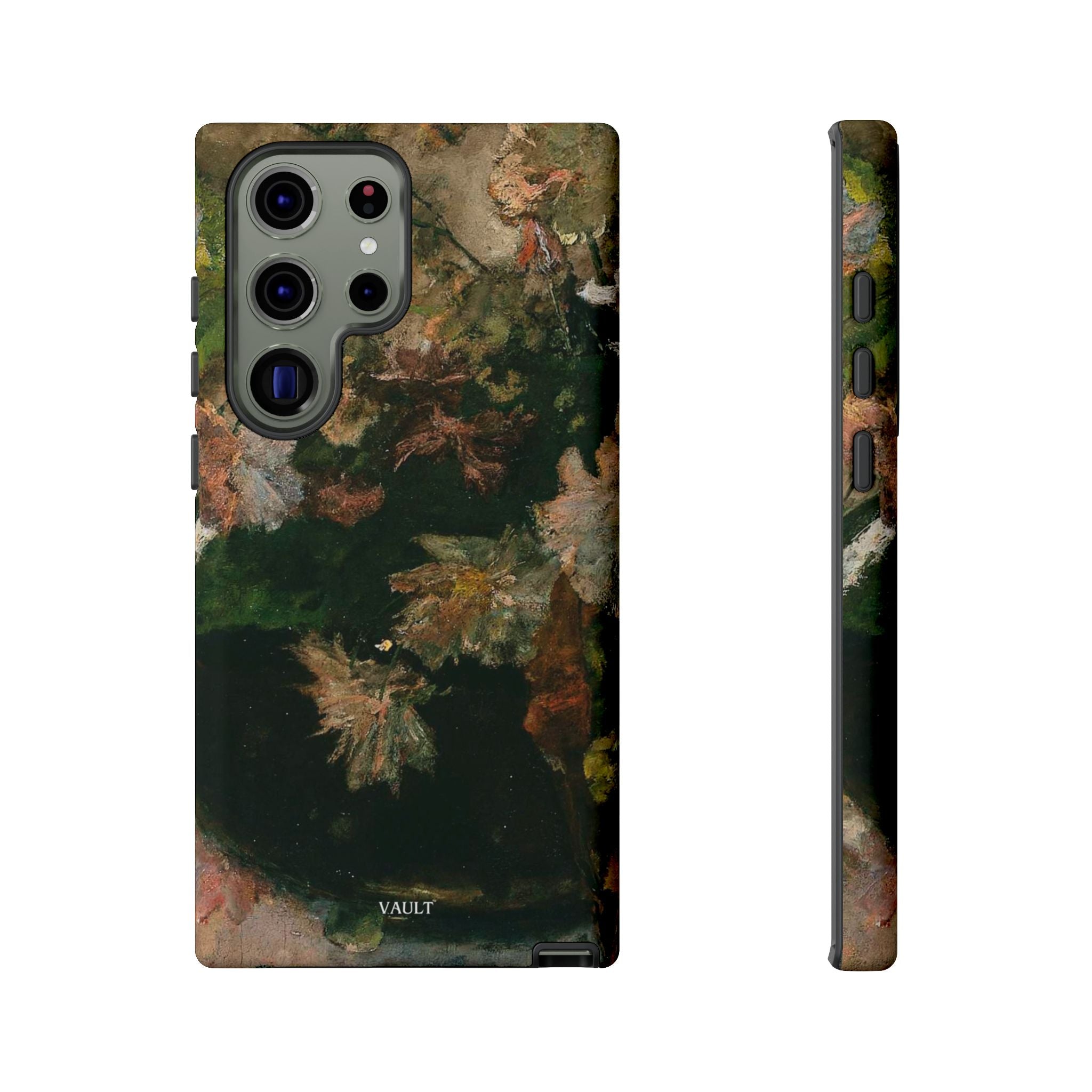 Floral Painterly Tough Phone Case — Vintage Autumn Leaves Phone Cover