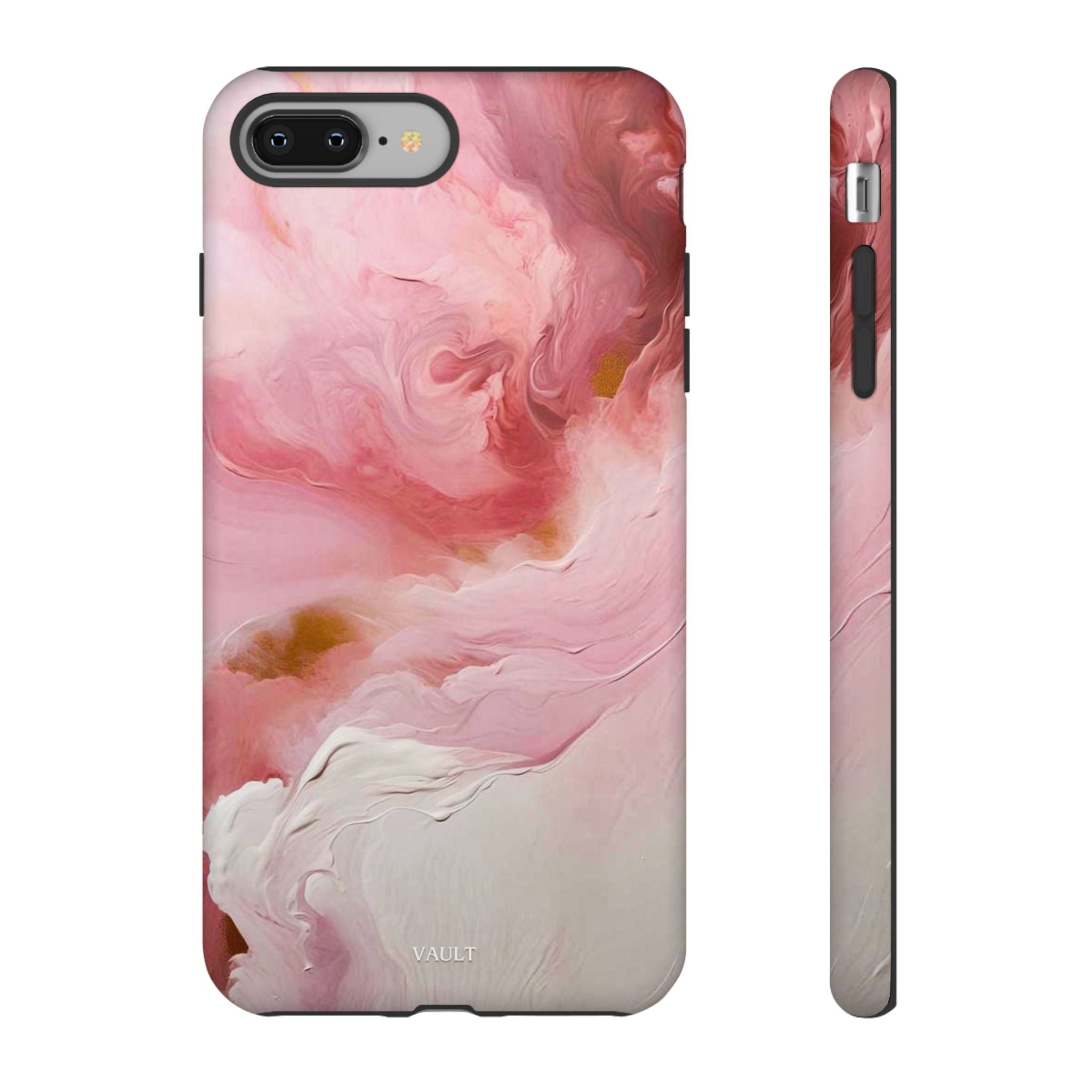 Pink Marble Tough Phone Case — Protective Artistic Phone Cover